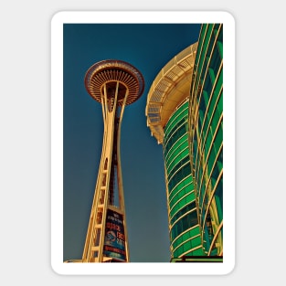 USA. Seattle. Space Needle. Sticker